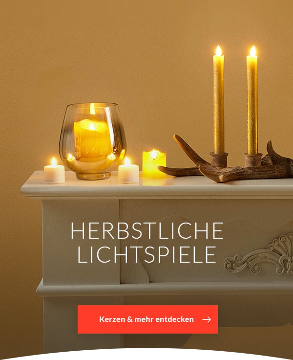 Kerzen, Leucht-Deko & mehr