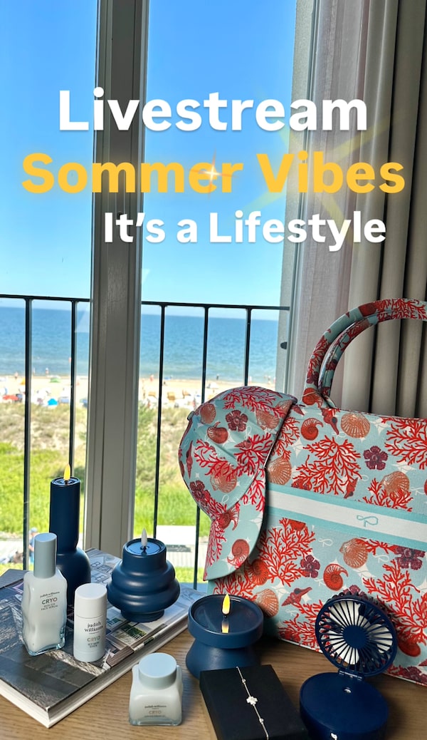 Background for Gleich&nbsp;geht‘s&nbsp;los.&nbsp;<br/>Ich&nbsp;streame&nbsp;…LIVE&nbsp;von&nbsp;der&nbsp;Ostseeküste&nbsp;🌊<br/>Urlaubsshopping&nbsp;Deluxe&nbsp;👍🏻😉