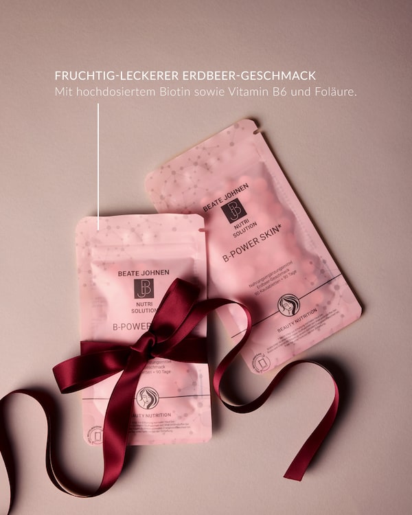Background for Kennst&nbsp;du&nbsp;schon&nbsp;diesen&nbsp;Beauty-Snack?&nbsp;😍🍓Die&nbsp;B-Power&nbsp;Skin&nbsp;Kautabletten&nbsp;NUTRI&nbsp;SOLUTION&nbsp;schmecken&nbsp;nach&nbsp;leckeren&nbsp;Erdbeeren&nbsp;und&nbsp;liefern&nbsp;dir&nbsp;gleichzeitig&nbsp;hochdosiertes&nbsp;Biotin,&nbsp;Vitamin&nbsp;B6&nbsp;sowie&nbsp;Folsäure.
