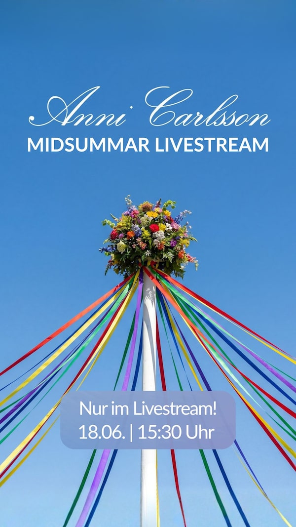Background for ✨&nbsp;Heute&nbsp;um&nbsp;15:30&nbsp;Uhr&nbsp;-&nbsp;Midsommer&nbsp;Livestream&nbsp;Event&nbsp;✨<br/>Sei&nbsp;unbedingt&nbsp;live&nbsp;dabei,&nbsp;denn&nbsp;im&nbsp;Livestream&nbsp;erwarten&nbsp;dich&nbsp;exklusive&nbsp;Einblicke&nbsp;hinter&nbsp;die&nbsp;Kulissen,&nbsp;spannende&nbsp;Momente&nbsp;direkt&nbsp;vom&nbsp;Event&nbsp;und&nbsp;erste&nbsp;Einblicke&nbsp;in&nbsp;die&nbsp;neue&nbsp;Herbst-Winter-Kollektion.&nbsp;Freu&nbsp;dich&nbsp;auf&nbsp;ein&nbsp;unvergessliches&nbsp;Livestream&nbsp;Event&nbsp;mit&nbsp;vielen&nbsp;Überraschungen.&nbsp;&nbsp;Ich&nbsp;freue&nbsp;mich&nbsp;auf&nbsp;dich&nbsp;–&nbsp;schalte&nbsp;unbedingt&nbsp;ein!&nbsp;💖<br/><br/>Folg&nbsp;mir&nbsp;jetzt,&nbsp;damit&nbsp;du&nbsp;nichts&nbsp;verpasst!&nbsp;<br/>(Einfach&nbsp;auf&nbsp;das&nbsp;✚&nbsp;neben&nbsp;dem&nbsp;Profilbild&nbsp;klicken)