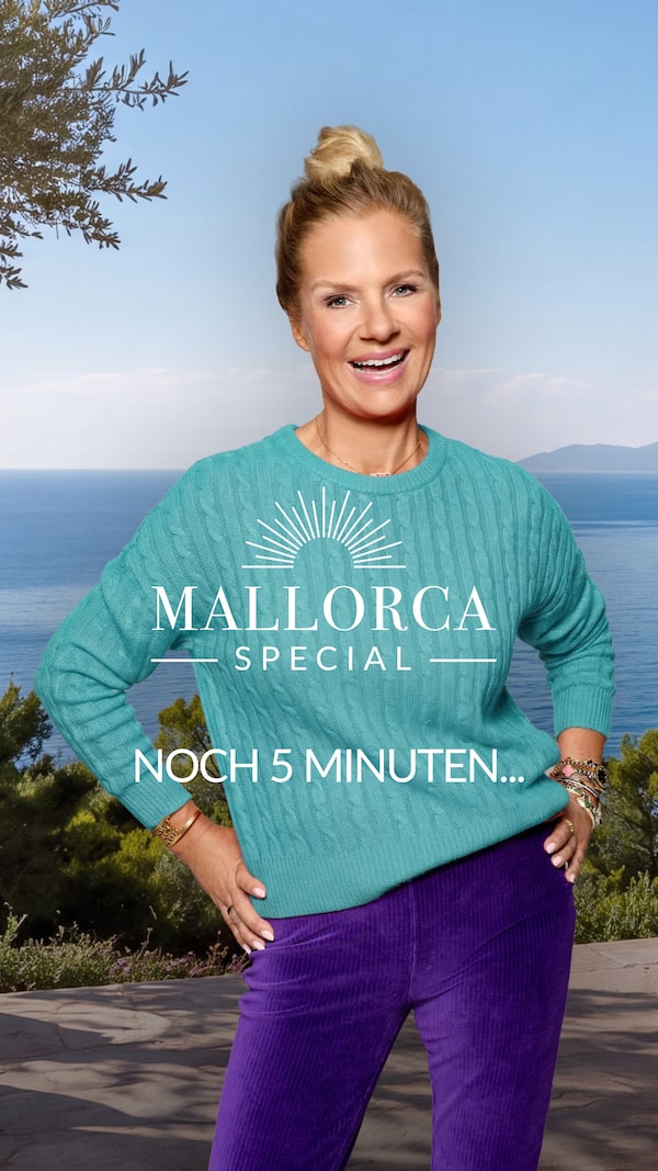 ➕&nbsp;Schnell&nbsp;noch&nbsp;folgen&nbsp;&&nbsp;dabei&nbsp;sein!&nbsp;💙&nbsp;&nbsp;Gleich&nbsp;geht's&nbsp;los&nbsp;bei&nbsp;mir&nbsp;zuhause...&nbsp;der&nbsp;Auftakt&nbsp;zum&nbsp;großen&nbsp;Mallorca&nbsp;Special&nbsp;✨&nbsp;Im&nbsp;Livestream&nbsp;&&nbsp;im&nbsp;TV&nbsp;✨