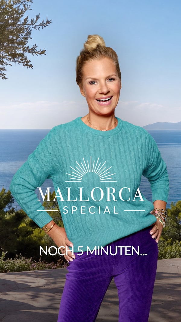 ➕&nbsp;Schnell&nbsp;noch&nbsp;folgen&nbsp;&&nbsp;dabei&nbsp;sein!&nbsp;💙&nbsp;&nbsp;Gleich&nbsp;geht's&nbsp;los&nbsp;bei&nbsp;mir&nbsp;zuhause...&nbsp;der&nbsp;Auftakt&nbsp;zum&nbsp;großen&nbsp;Mallorca&nbsp;Special&nbsp;✨&nbsp;Im&nbsp;Livestream&nbsp;&&nbsp;im&nbsp;TV&nbsp;✨