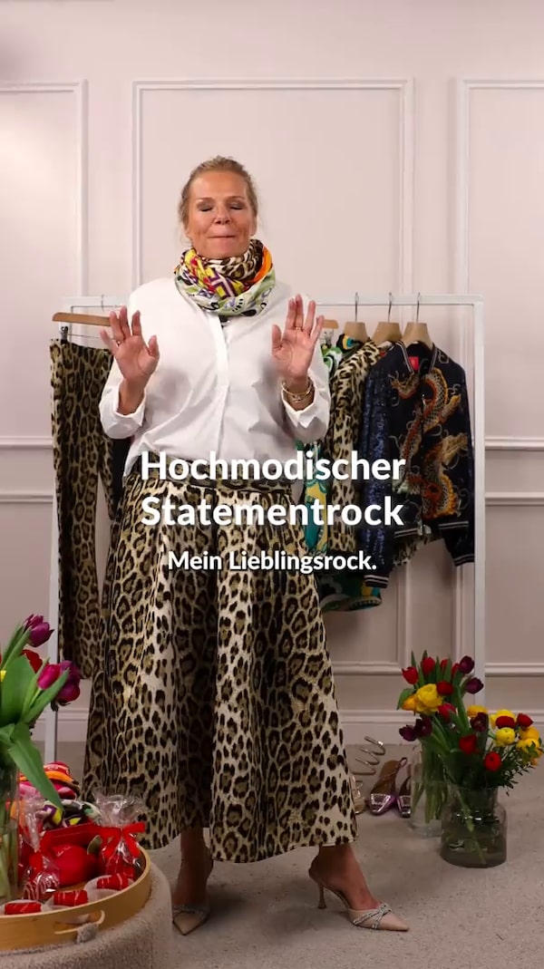 ✨&nbsp;Folgen&nbsp;&&nbsp;immer&nbsp;live&nbsp;dabei&nbsp;sein!<br/>(einfach&nbsp;auf&nbsp;den&nbsp;Button&nbsp;➕&nbsp;neben&nbsp;meinem&nbsp;Profilbild&nbsp;klicken)&nbsp;🎉<br/><br/>Exklusiver&nbsp;Midi-Rock&nbsp;mit&nbsp;Statement-Print!&nbsp;🐆&nbsp;Der&nbsp;modische&nbsp;Leopardenprint&nbsp;ist&nbsp;ein&nbsp;echter&nbsp;Blickfang&nbsp;und&nbsp;schmeichelt&nbsp;jeder&nbsp;Figur.&nbsp;✨<br/><br/>Voluminöse&nbsp;Falten&nbsp;bieten&nbsp;Stand&nbsp;und&nbsp;feminine&nbsp;Silhouette,&nbsp;während&nbsp;praktische&nbsp;Taschen&nbsp;Platz&nbsp;für&nbsp;kleine&nbsp;Essentials&nbsp;bieten&nbsp;–&nbsp;perfekt&nbsp;für&nbsp;Büro&nbsp;oder&nbsp;Dinner!&nbsp;🌟