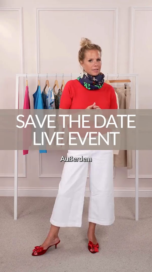 ✨&nbsp;SAVE&nbsp;THE&nbsp;DATE:&nbsp;18.06.&nbsp;|&nbsp;15:30&nbsp;Uhr&nbsp;✨<br/>Ich&nbsp;nehme&nbsp;dich&nbsp;live&nbsp;mit&nbsp;auf&nbsp;mein&nbsp;Midsummer&nbsp;Event,&nbsp;bei&nbsp;dem&nbsp;ich&nbsp;dir&nbsp;exklusive&nbsp;Einblicke&nbsp;hinter&nbsp;die&nbsp;Kulissen&nbsp;und&nbsp;in&nbsp;meine&nbsp;neue&nbsp;Herbst-Winter-Kollektion&nbsp;gebe.&nbsp;Außerdem&nbsp;darf&nbsp;ich&nbsp;auf&nbsp;dem&nbsp;Event&nbsp;einige&nbsp;von&nbsp;euch&nbsp;persönlich&nbsp;kennenlernen&nbsp;–&nbsp;nämlich&nbsp;die&nbsp;Gewinner&nbsp;des&nbsp;letzten&nbsp;Gewinnspiels.&nbsp;Ich&nbsp;freue&nbsp;mich&nbsp;schon&nbsp;so&nbsp;auf&nbsp;euch&nbsp;💖&nbsp;Und&nbsp;alle,&nbsp;die&nbsp;nicht&nbsp;dabei&nbsp;sein&nbsp;können:&nbsp;Schaltet&nbsp;unbedingt&nbsp;ein&nbsp;und&nbsp;freut&nbsp;euch&nbsp;auf&nbsp;ein&nbsp;unvergessliches&nbsp;Livestream&nbsp;Event!<br/>&nbsp;<br/>Folg&nbsp;mir&nbsp;jetzt,&nbsp;damit&nbsp;du&nbsp;nichts&nbsp;verpasst!<br/>(Einfach&nbsp;auf&nbsp;das&nbsp;✚&nbsp;neben&nbsp;dem&nbsp;Profilbild&nbsp;klicken)