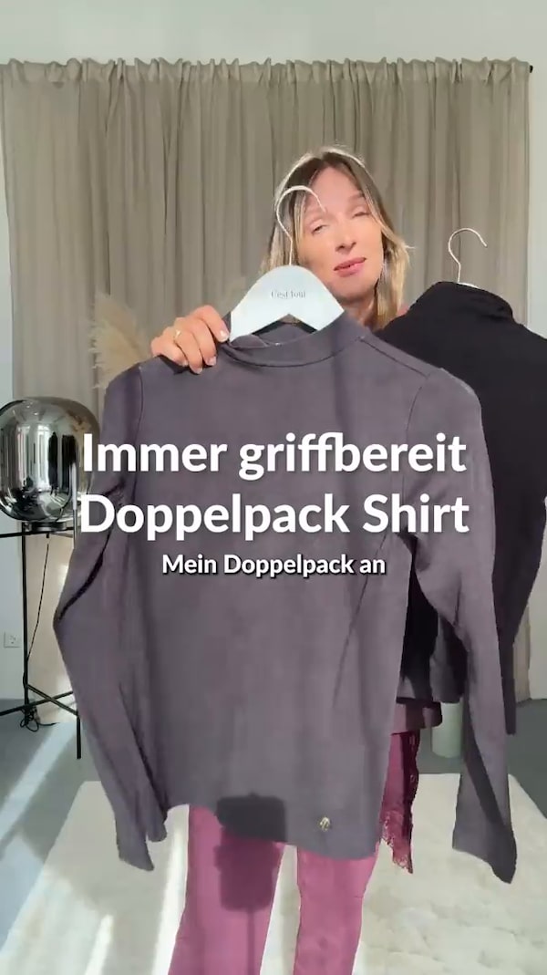 Doppelpack&nbsp;Rollkragen-Softshirts,&nbsp;die&nbsp;sich&nbsp;einfach&nbsp;nur&nbsp;gut&nbsp;anfühlen.&nbsp;Lyocell&nbsp;mit&nbsp;leichtem&nbsp;Stretch,&nbsp;körpernah,&nbsp;aber&nbsp;super&nbsp;bequem.&nbsp;Zwei&nbsp;Lieblingsteile,&nbsp;die&nbsp;du&nbsp;ganz&nbsp;schnell&nbsp;ständig&nbsp;tragen&nbsp;willst.&nbsp;✨