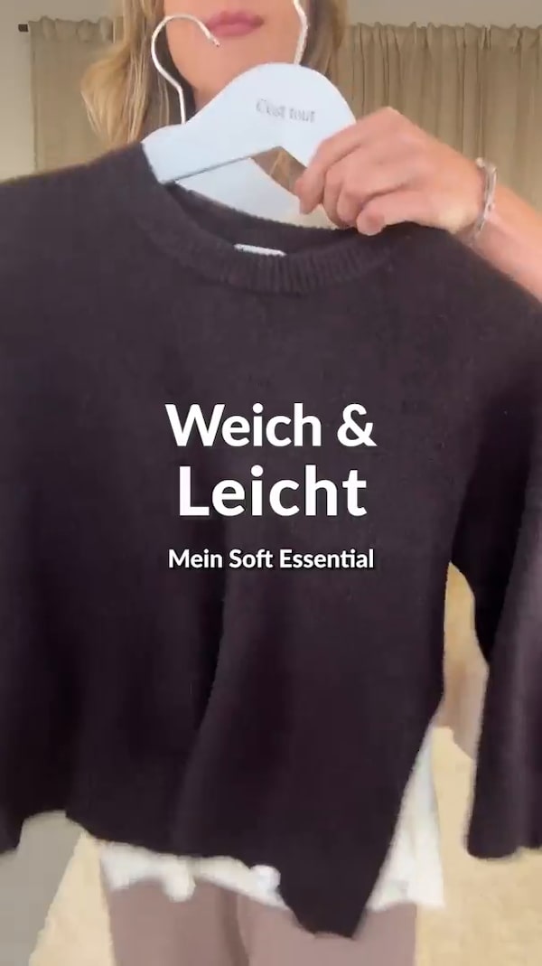 Weich,&nbsp;unkompliziert&nbsp;und&nbsp;einfach&nbsp;perfekt&nbsp;für&nbsp;jeden&nbsp;Tag.&nbsp;🧶<br/>Der&nbsp;lässige&nbsp;Schnitt,&nbsp;die&nbsp;3/4-Ärmel&nbsp;und&nbsp;die&nbsp;angenehme&nbsp;Strickqualität&nbsp;machen&nbsp;diesen&nbsp;Pullover&nbsp;zum&nbsp;vielseitigen&nbsp;Lieblingspiece&nbsp;für&nbsp;Hosen,&nbsp;Röcke&nbsp;und&nbsp;alles&nbsp;dazwischen.&nbsp;✨