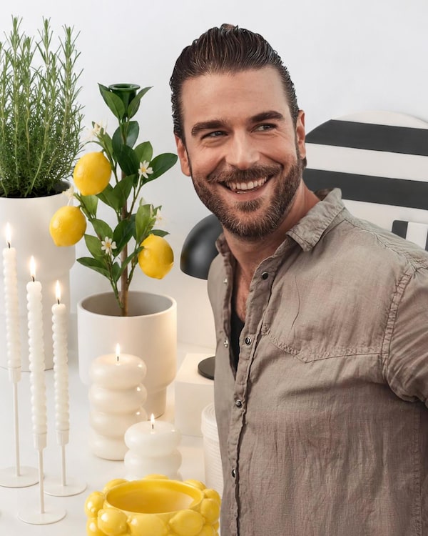 Erstmals: komplett gedeckter Tisch – modern mediterran