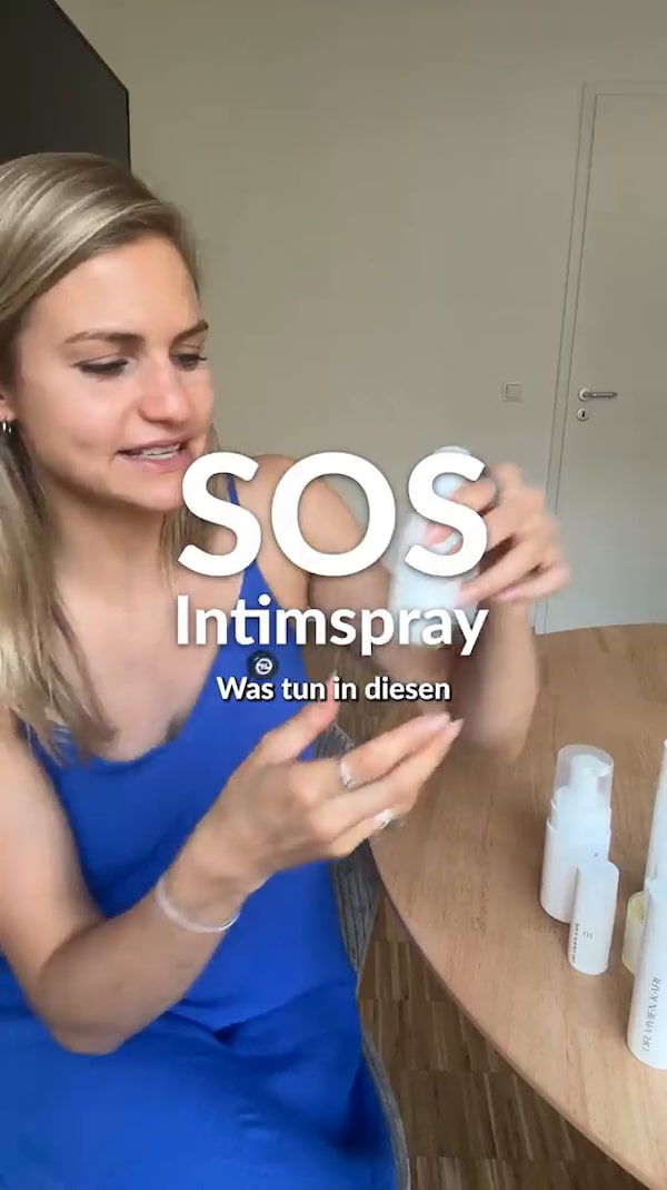 Frische,&nbsp;Pflege&nbsp;&&nbsp;Wohlbefinden!&nbsp;Genau&nbsp;dann,&nbsp;wenn&nbsp;du&nbsp;es&nbsp;brauchst&nbsp;💗<br/><br/>Das&nbsp;SOS&nbsp;Intimspray&nbsp;unterstützt&nbsp;den&nbsp;sensiblen&nbsp;Intimbereich&nbsp;mit&nbsp;regenerativen&nbsp;Inhaltsstoffen&nbsp;und&nbsp;kann&nbsp;dabei&nbsp;helfen,&nbsp;Beschwerden&nbsp;wie&nbsp;Trockenheit,&nbsp;Reizungen&nbsp;oder&nbsp;unangenehmes&nbsp;Gefühl&nbsp;sanft&nbsp;zu&nbsp;lindern&nbsp;🌸<br/>Die&nbsp;pflegende&nbsp;Formel&nbsp;beruhigt,&nbsp;regeneriert&nbsp;und&nbsp;schenkt&nbsp;dir&nbsp;im&nbsp;Alltag&nbsp;sofort&nbsp;ein&nbsp;frisches&nbsp;&&nbsp;sicheres&nbsp;Gefühl&nbsp;<br/>Für&nbsp;mehr&nbsp;Balance,&nbsp;Komfort&nbsp;und&nbsp;ein&nbsp;gutes&nbsp;Körpergefühl&nbsp;–&nbsp;jederzeit&nbsp;&&nbsp;überall&nbsp;🌿💕<br/><br/>Folge&nbsp;gerne,&nbsp;um&nbsp;keine&nbsp;weiteren&nbsp;Stream&nbsp;zu&nbsp;verpassen