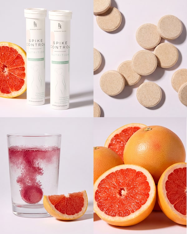 Background for Weniger&nbsp;Peaks,&nbsp;mehr&nbsp;Balance.&nbsp;📈🧘‍♀️&nbsp;Die&nbsp;Spike&nbsp;Control&nbsp;Brausetabletten&nbsp;von&nbsp;Barbara&nbsp;Klein&nbsp;&nbsp;mit&nbsp;Maulbeerblattextrakt,&nbsp;Cholin&nbsp;&&nbsp;Chrom&nbsp;unterstützen&nbsp;dein&nbsp;Blutzuckerspiegel&nbsp;–&nbsp;mit&nbsp;leckerem&nbsp;Grapefruitgeschmack.&nbsp;🍊✨