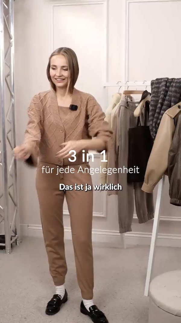 Chic,&nbsp;cozy&nbsp;&&nbsp;Paris&nbsp;vibes&nbsp;🇫🇷🧶<br/>3-teiliges&nbsp;Strickset&nbsp;mit&nbsp;Zopfmuster&nbsp;–&nbsp;Stil&nbsp;und&nbsp;Komfort&nbsp;perfekt&nbsp;vereint&nbsp;✨