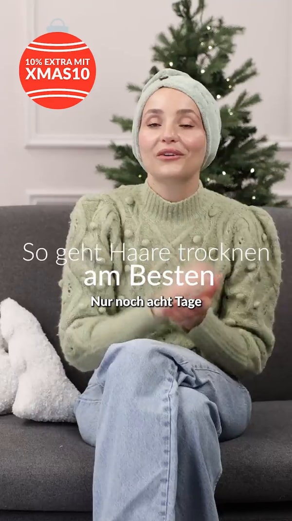 Microfiber&nbsp;Hair&nbsp;Turban&nbsp;von&nbsp;ORTIE&nbsp;&&nbsp;me&nbsp;✨💆‍♀️<br/>Schnelltrocknend,&nbsp;superweich&nbsp;und&nbsp;schonend&nbsp;für&nbsp;dein&nbsp;Haar&nbsp;–&nbsp;ein&nbsp;Beauty-Essential&nbsp;zu&nbsp;einem&nbsp;unfassbar&nbsp;guten&nbsp;Preis!<br/>Aktuell&nbsp;bekommt&nbsp;ihr&nbsp;zusätzlich&nbsp;10%&nbsp;Rabatt&nbsp;von&nbsp;mir&nbsp;🎁✨<br/>Frohe&nbsp;Weihnachten&nbsp;&&nbsp;happy&nbsp;shopping&nbsp;🛍️❄️<br/>Gerne&nbsp;folgen,&nbsp;um&nbsp;immer&nbsp;up&nbsp;to&nbsp;date&nbsp;zu&nbsp;bleiben&nbsp;💫